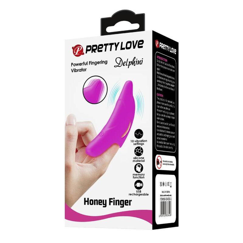 Pretty Love Delphini Powerful Purple Finger Stimulator