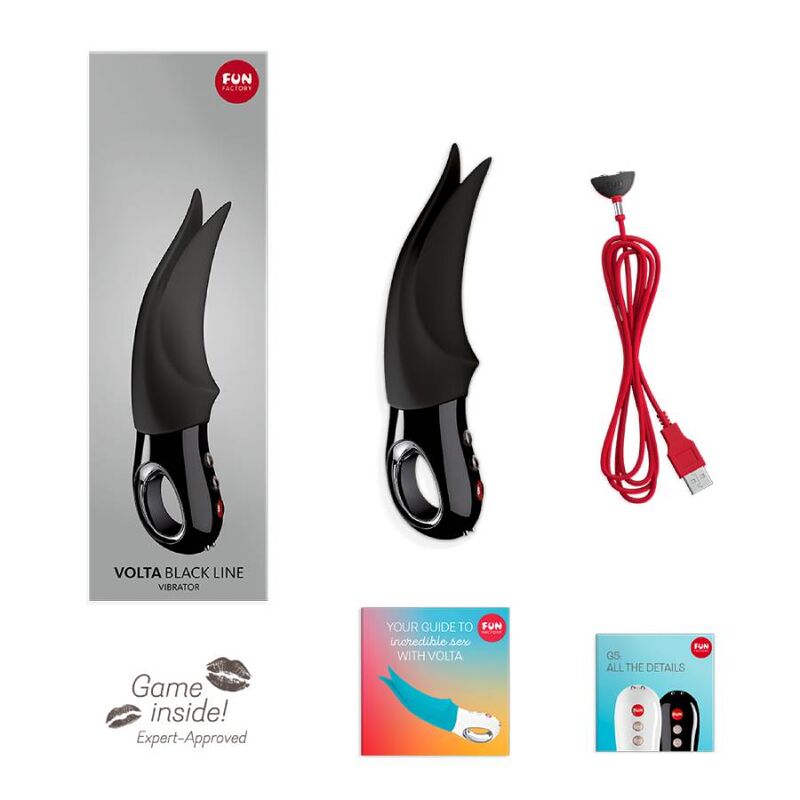 Fun Factory Volta Clitoral Vibrator Black Line