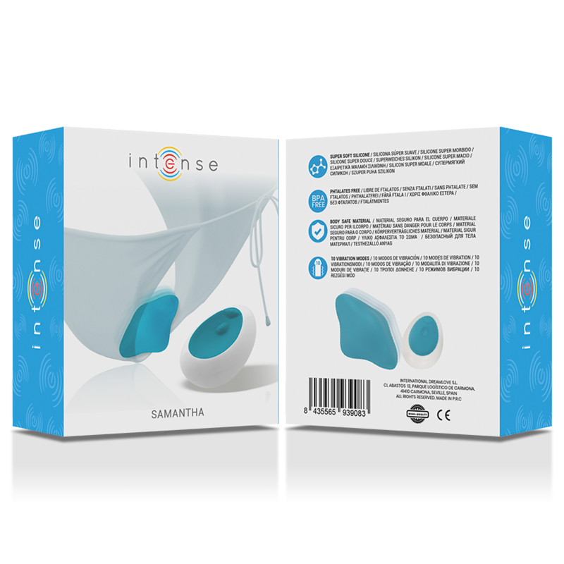 Intense Fun Intense - Samantha Pantie Remote Control Blue