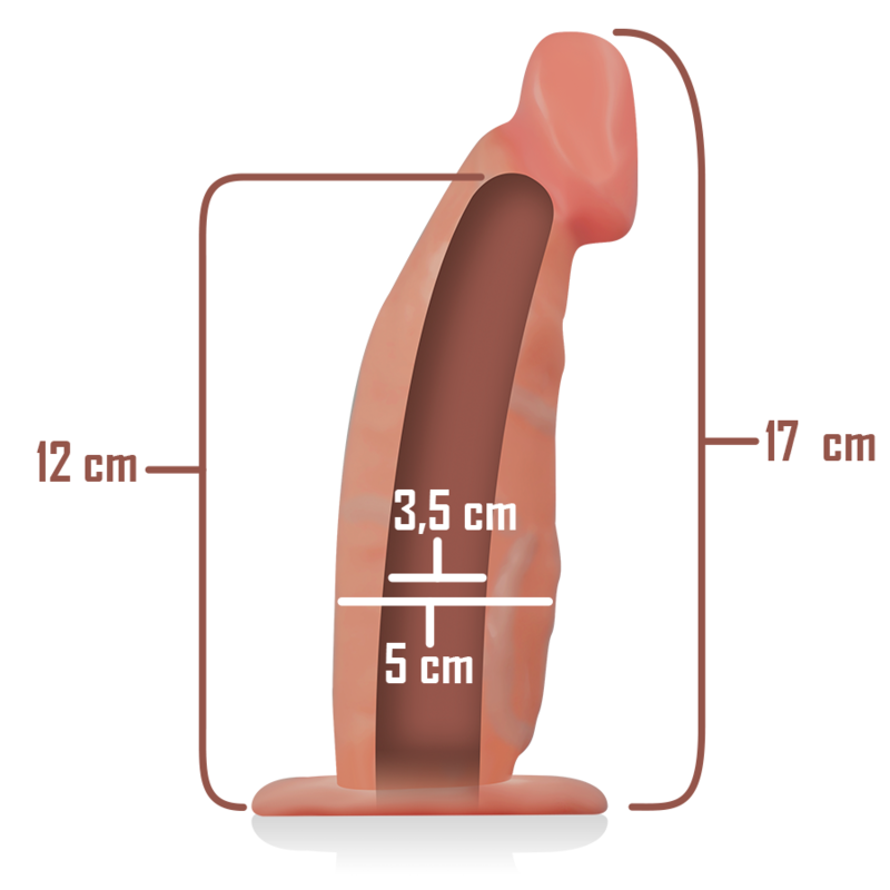 Intense Couples Toys Intense - Hollow Harness With Dildo 18 X 3.5 Cm