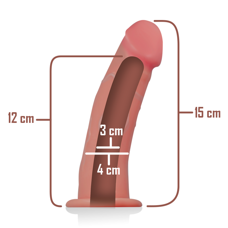 Intense Couples Toys Intense - Hollow Harness With Dildo 16 X 3 Cm