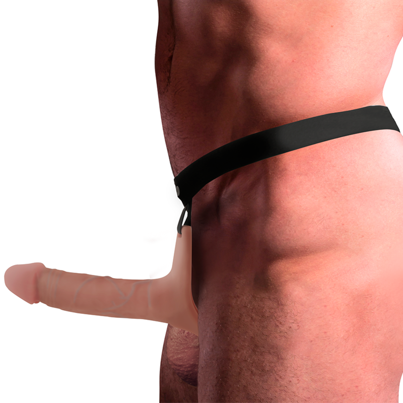 Intense Couples Toys Intense - Hollow Harness With Silicone Dildo 16 X 3.5 Cm