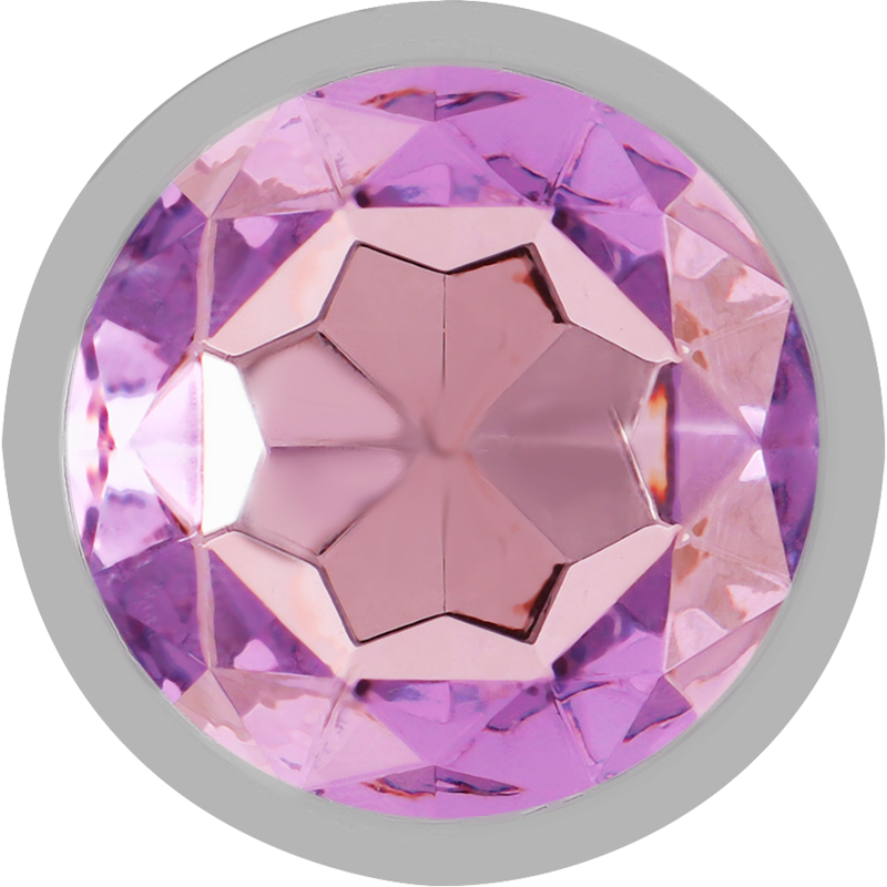 Intense Anal Toys Intense - Aluminum Metal Anal Plug With Violet Crystal Size L