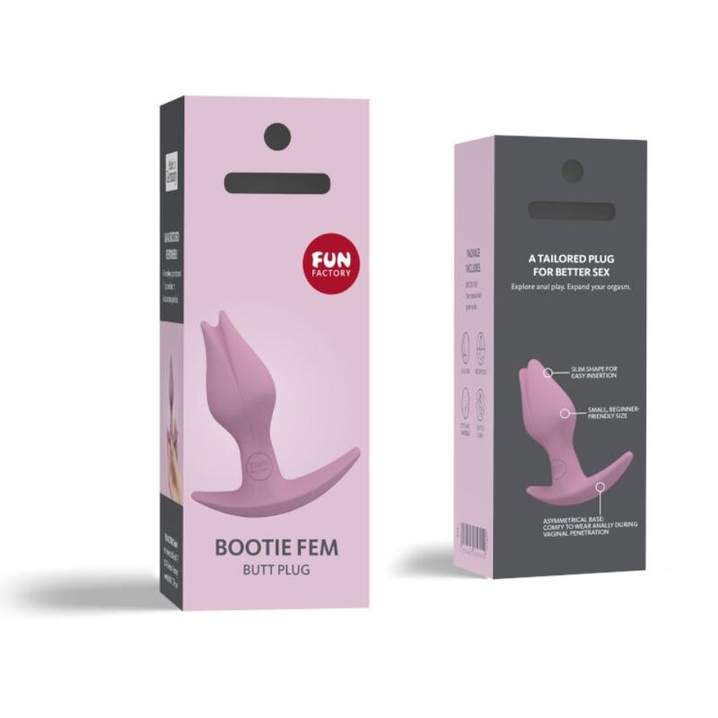 Fun Factory Bootie Fem Female Anal Butt Plug Rose