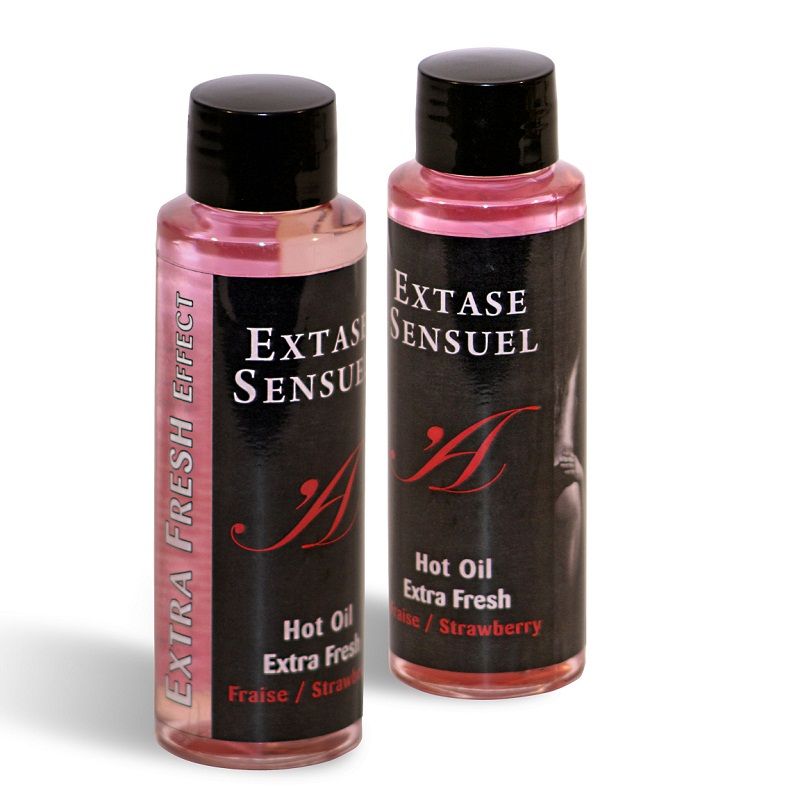 Extase Sensual Massage Oil With Extra Fresh Strawberry Effect 100 Ml