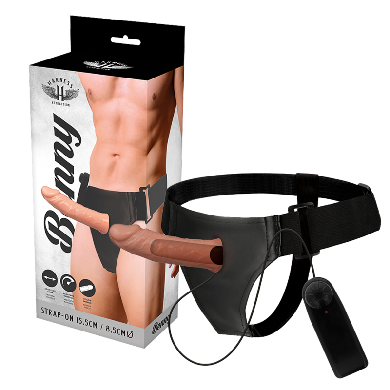 Harness Attraction Rnes Hollow Benny With Vibrator 15 Cm -O- 4.5 Cm