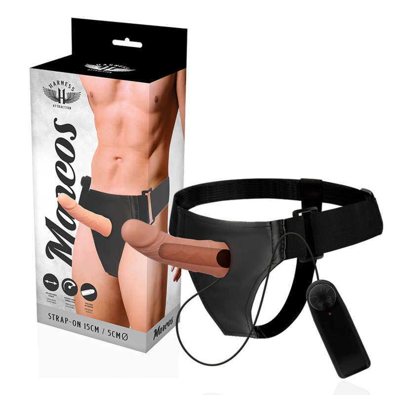 Harness Attraction Rnes Hollow Frames With Vibrator 15 Cm -O- 5 Cm