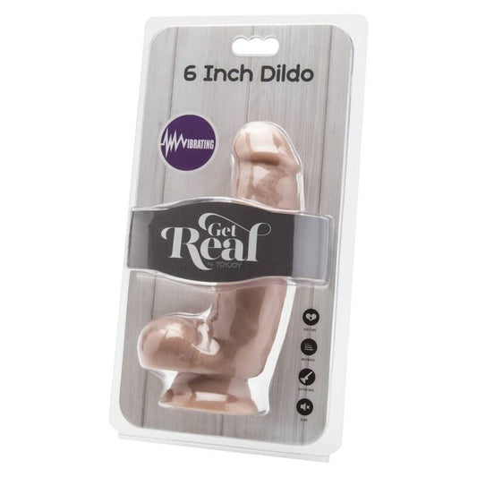 Get Real Dildo 12 Cm With Balls Vibrator Skin