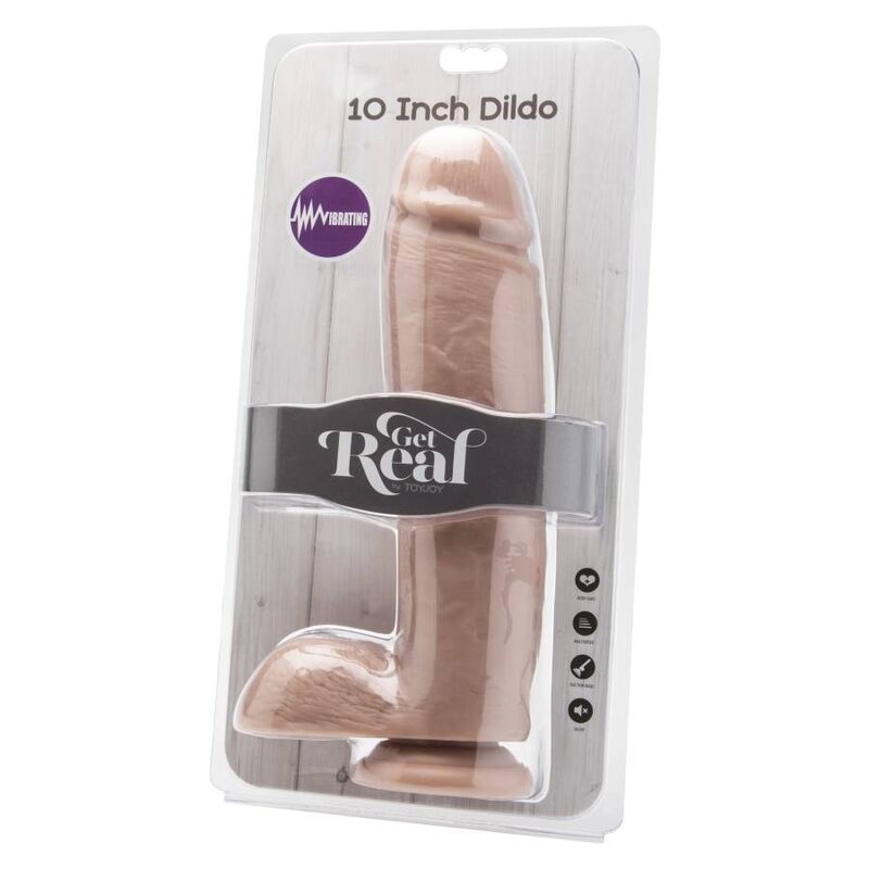 Get Real Dildo 25,5 Cm With Balls Vibrator Skin