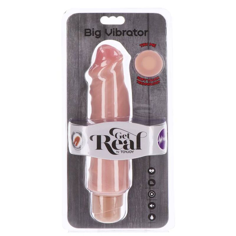 Get Real Dual Density Big Vibrator 20,5 Cm Skin