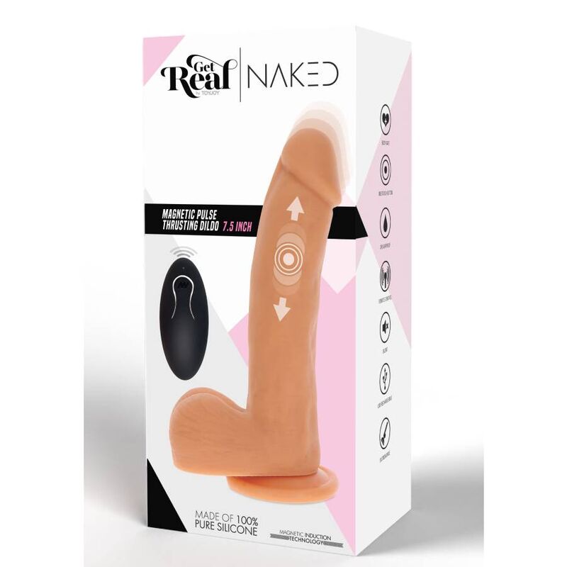 Get Real Magnetic Pulse Trusting Dildo Skin