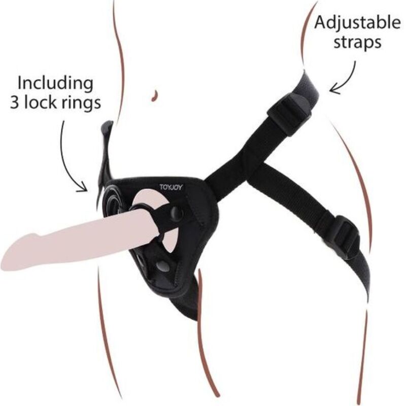 Get Real Strap-On Harness Black