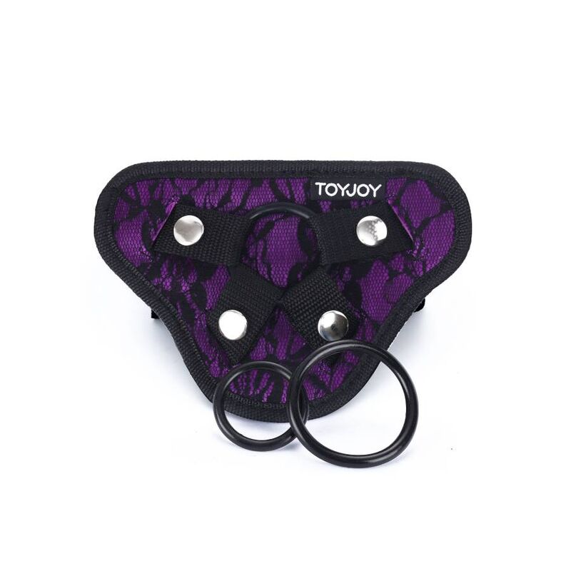 Get Real Strap-On Lace Harness Purple