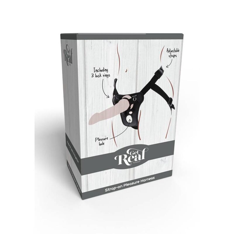 Get Real Strap-On Pleasure Harness Black