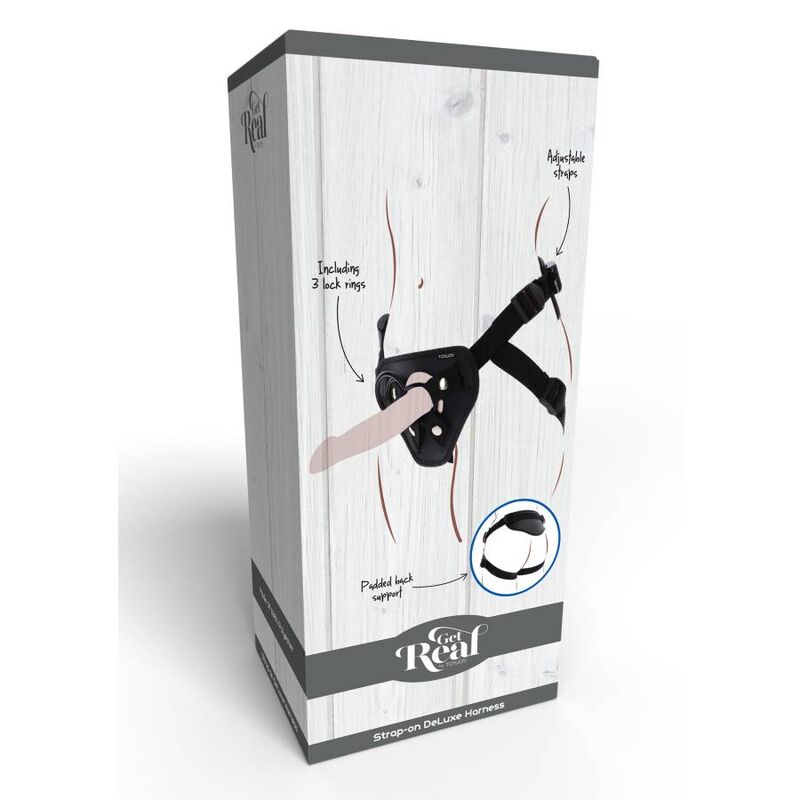 Get Real Strap-On Deluxe Harness Black