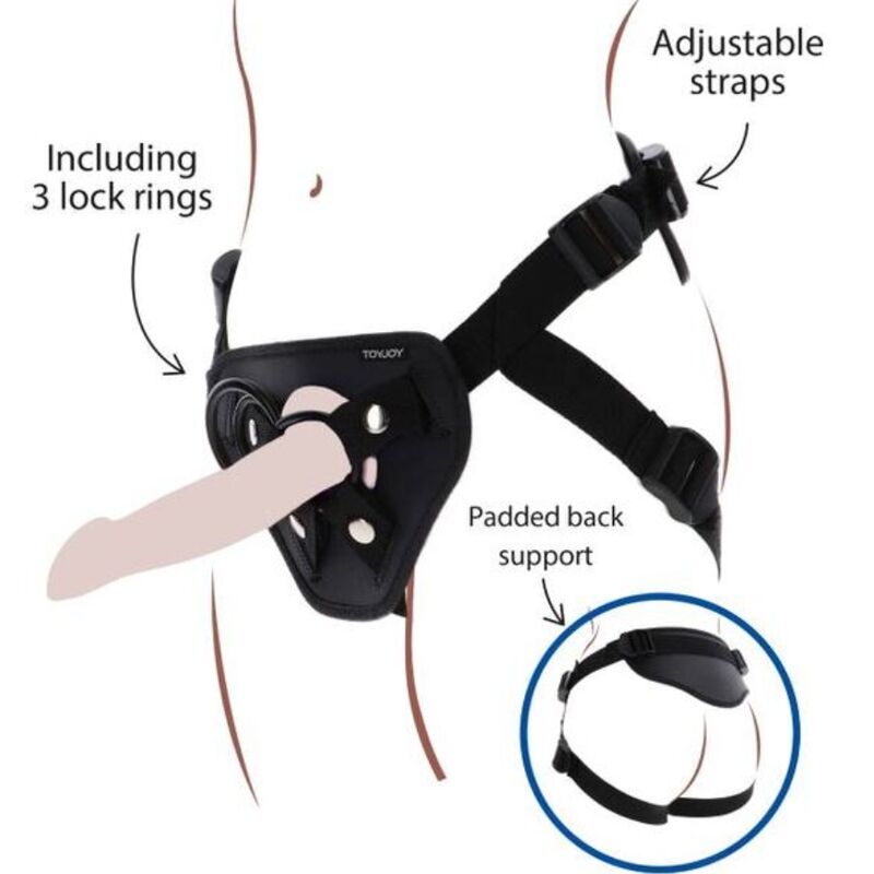 Get Real Strap-On Deluxe Harness Black