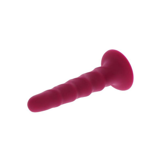 Get Real Ribbed Dong 12 Cm Red
