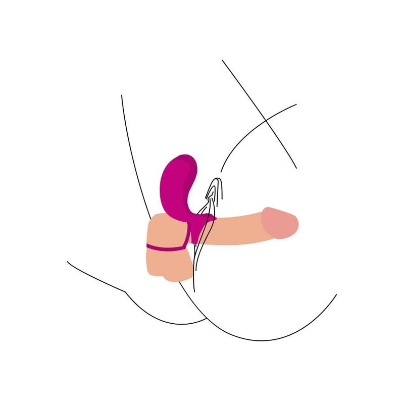 Xocoon Couples Stimulator Ring Fuchsia