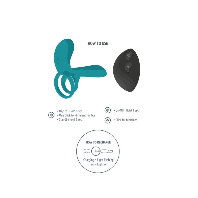Xocoon Couples Vibrator Ring Green