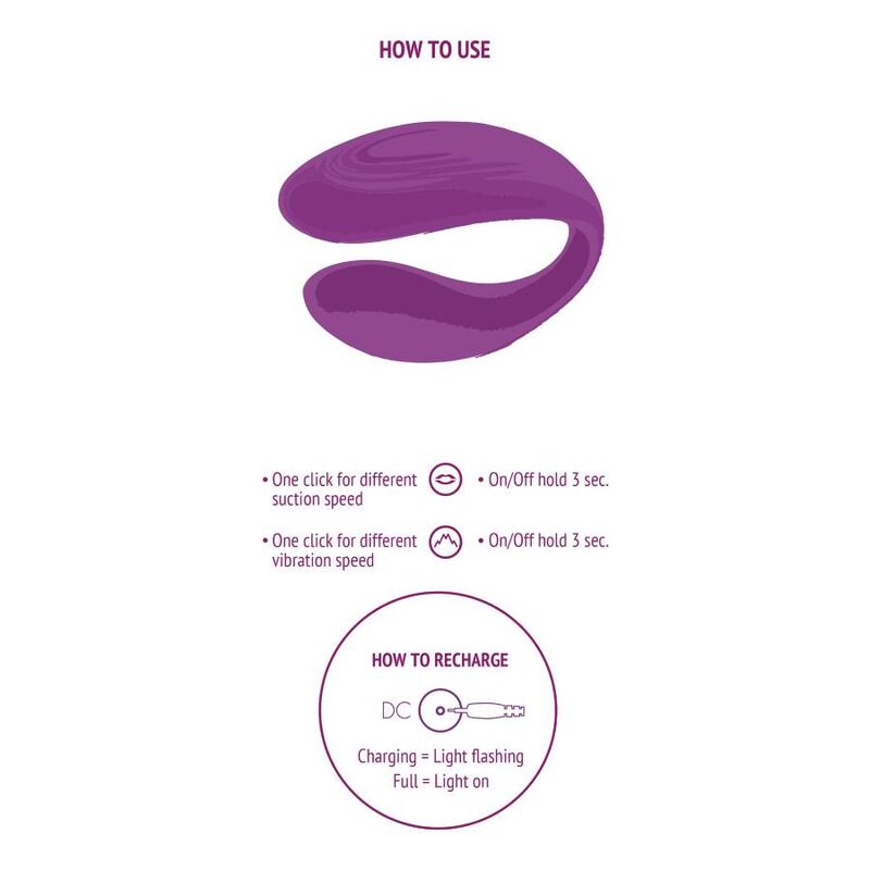Xocoon Bound Love Couples Vibrator Purple