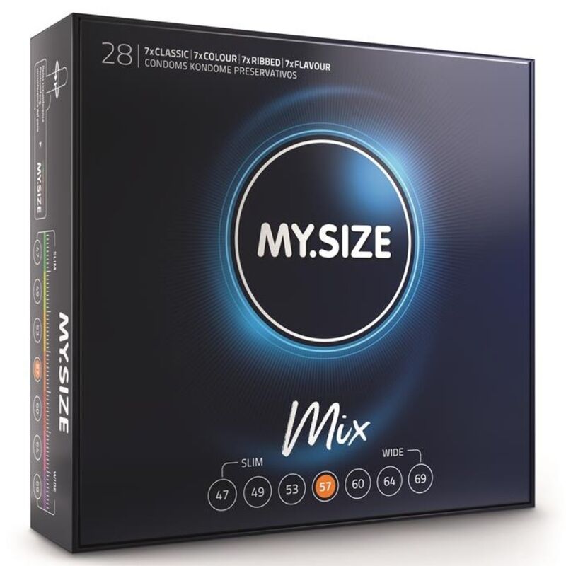 My Size Mix My Size - Mix Condoms 57 Mm 28 Units