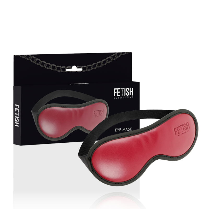 Fetish Submissive Dark Room Vegan Leather Mask With Neoprene Lining