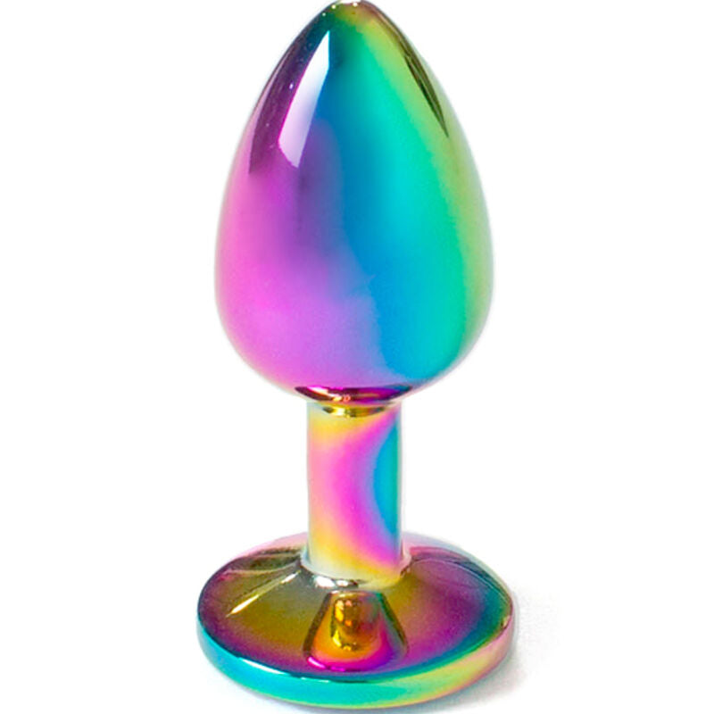Secretplay Toys Secretplay - Metal Butt Plug Rainbow Small Size 7 Cm