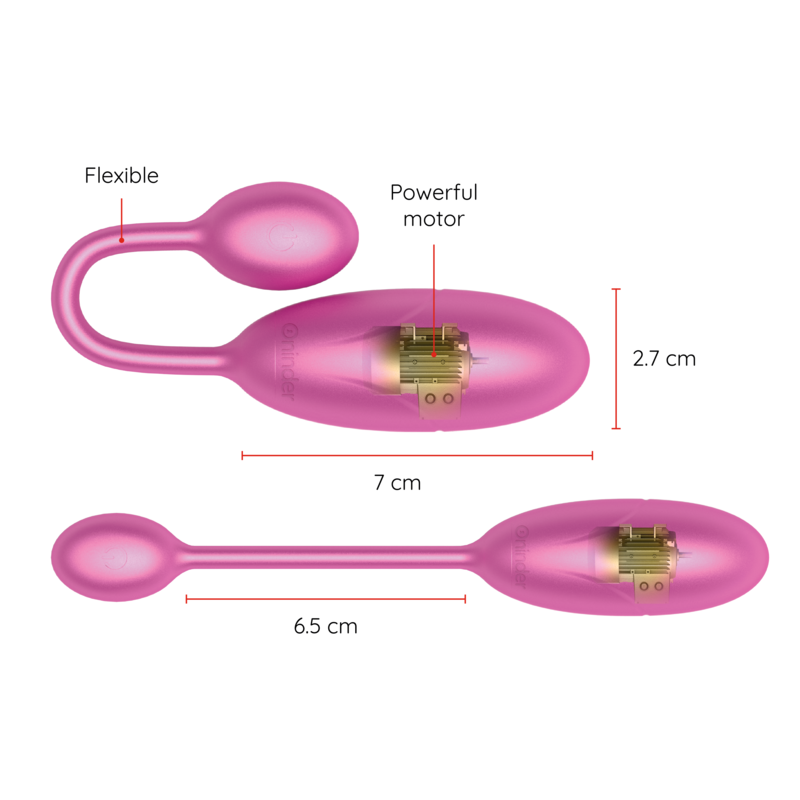Oninder Denver Vibrating Egg Pink 7 X 2.7 Cm Free App