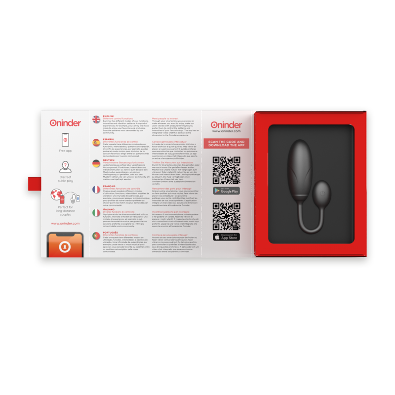 Oninder Denver Vibrating Egg Pink 7 X 2.7 Cm Free App