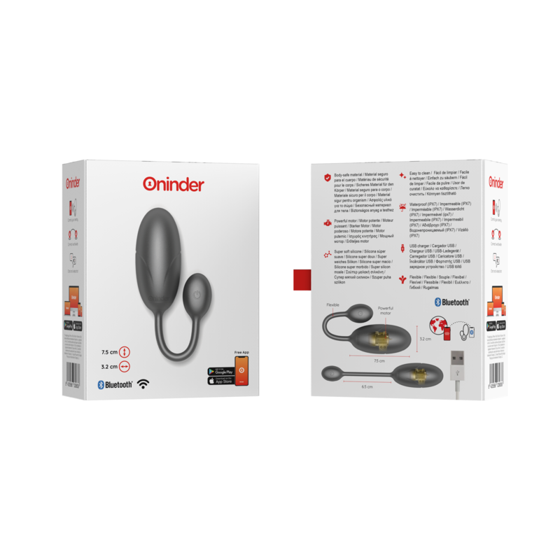 Oninder Tokyo Vibrating Egg Pink 7.5 X 3.2 Cm Free App