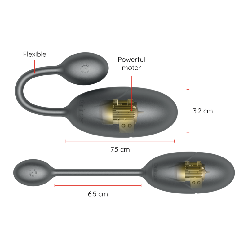 Oninder Tokyo Vibrating Egg Pink 7.5 X 3.2 Cm Free App
