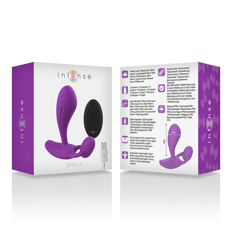Intense Anal Toys Intense - Shelly Plug Anal Remote Control Purple