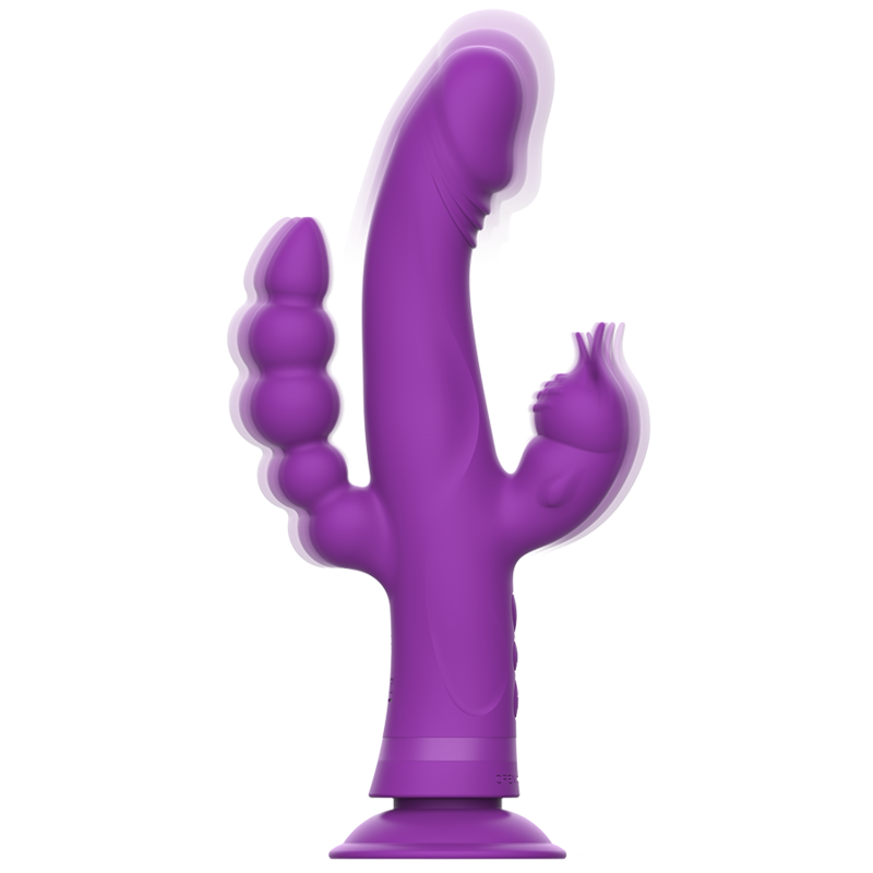 Intense Fun Intense - Casanova Rabbit Silicone Vibrator Triple Motor Purple