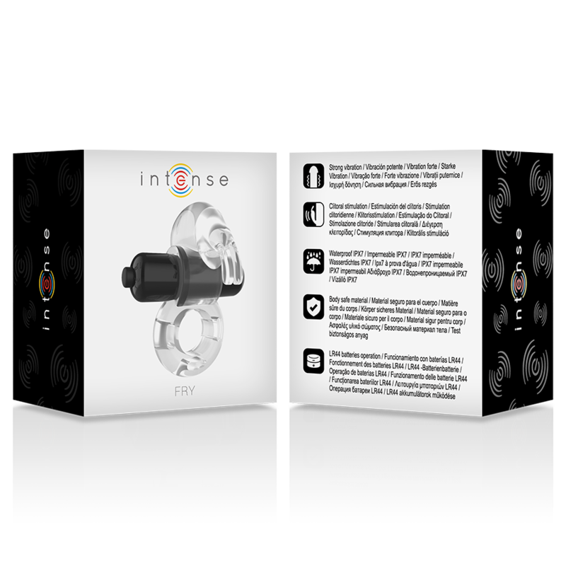 Intense Couples Toys Intense - Fry Transparent Vibrating Ring