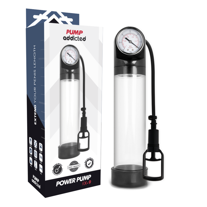 Pump Addicted Bomba Erección Rx9 Transparente