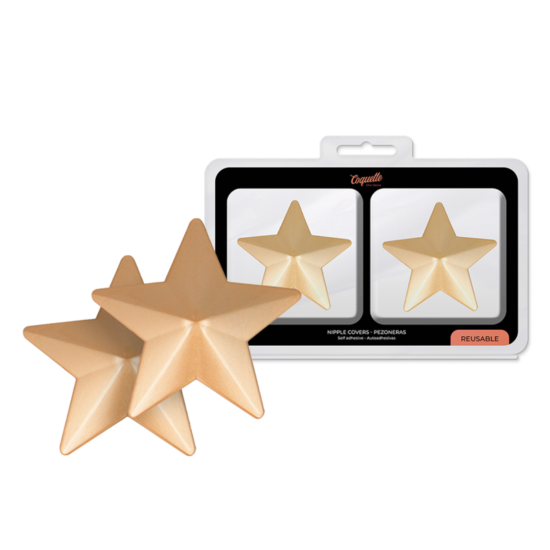 Coquette Accessories Coquette Chic Desire - Nipple Covers Golden Stars