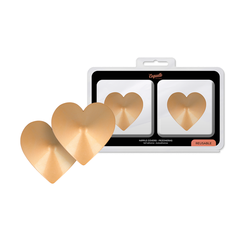 Coquette Accessories Coquette Chic Desire - Nipple Covers Golden Hearts