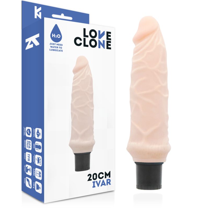Loveclone Ivar Self Lubrication Vibrator 20 Cm -O- 3.7 Cm