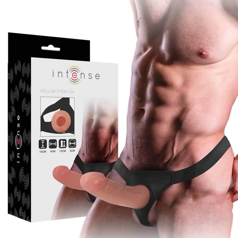 Intense Couples Toys Intense - Hollow Harness With Dildo 16 X 3 Cm
