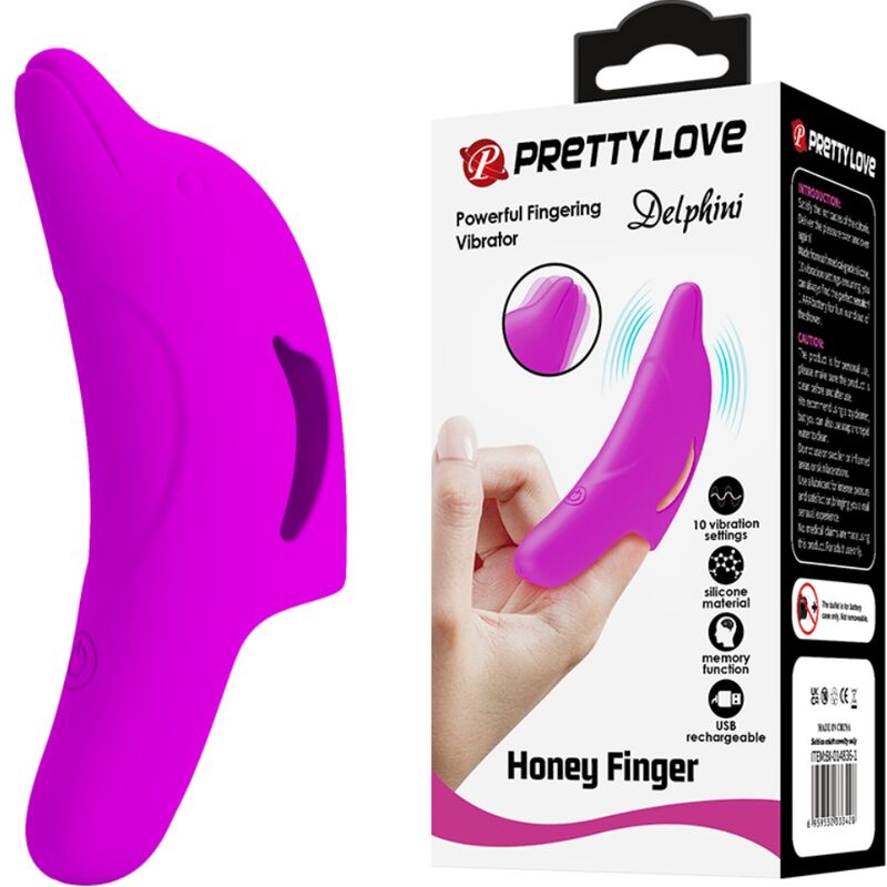 Pretty Love Delphini Powerful Purple Finger Stimulator