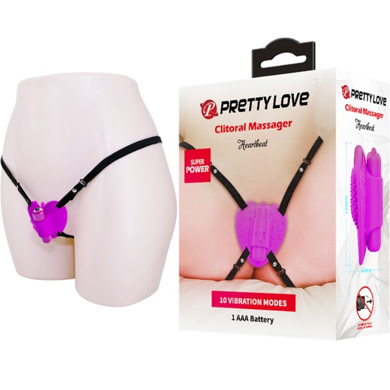 Pretty Love Heartbeat Clitoris Massager 10 Vibration Modes
