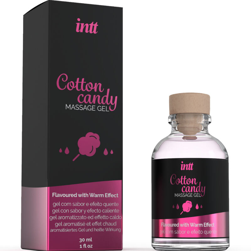 Intt Massage & Oral Sex Massage Gel With Cotton Candy Flavor And Heating Effect