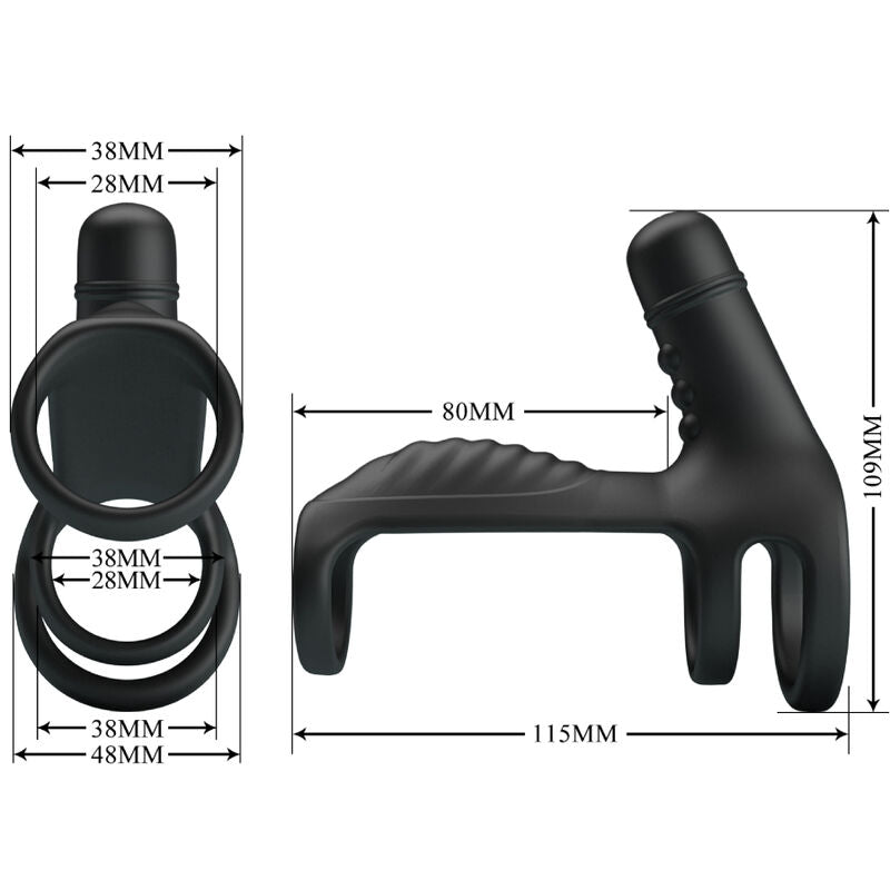 Pretty Love Male Pretty Love - Elastic Soft Silicone Extension Sleeve