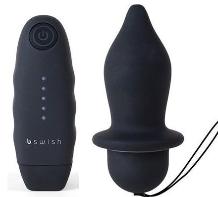 B Swish Bfilled Classic Vibrating Plug Black