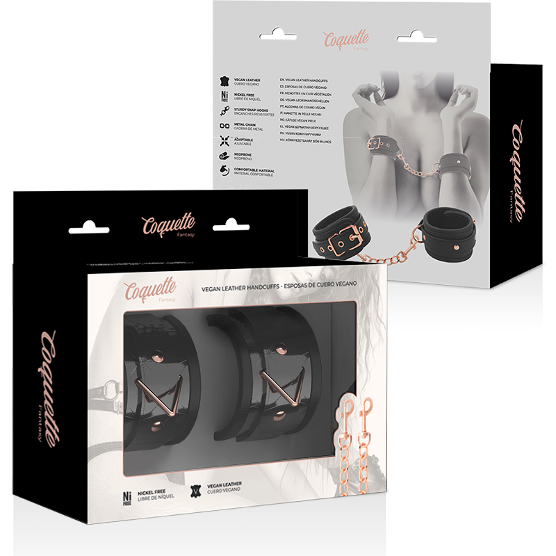 Coquette Fantasy Coquette Chic Desire - Black Edition Premium Handcuffs With Neoprene Lining
