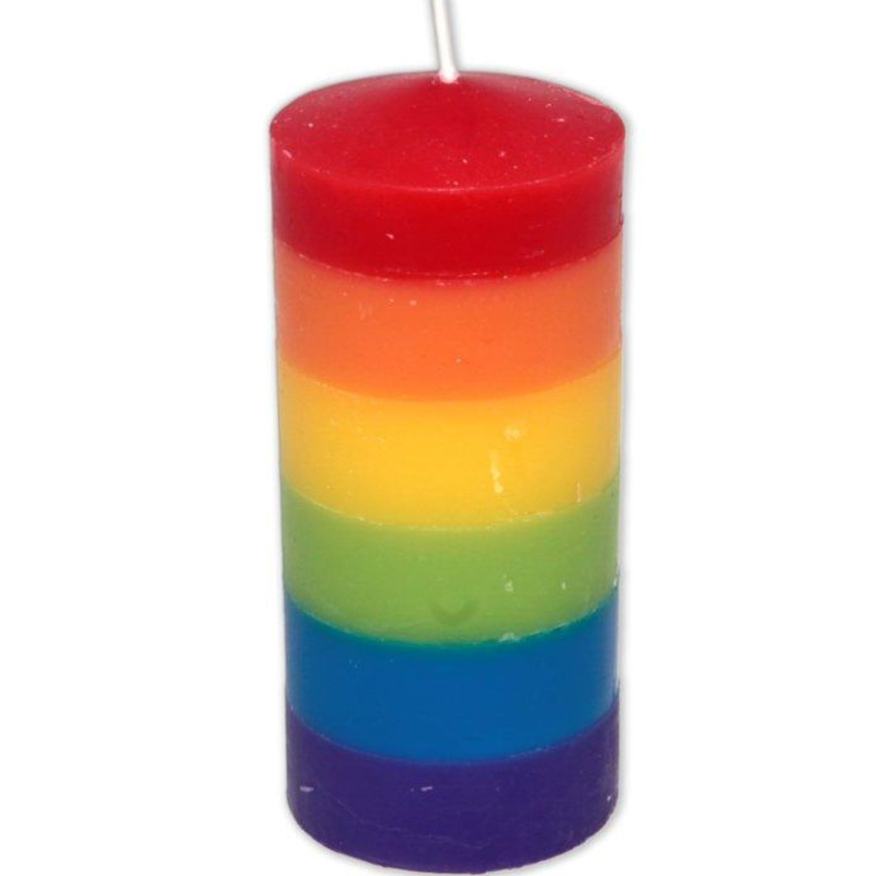 Pride Big Candle With Lgbt Flag