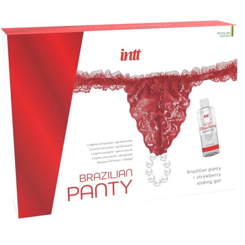 Intt Releases Brazilian Red Panty With Pearls And Lubricating Gel 50 Ml