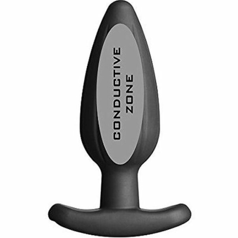 Electrastim Silicone Black Rocker Butt Plug Large