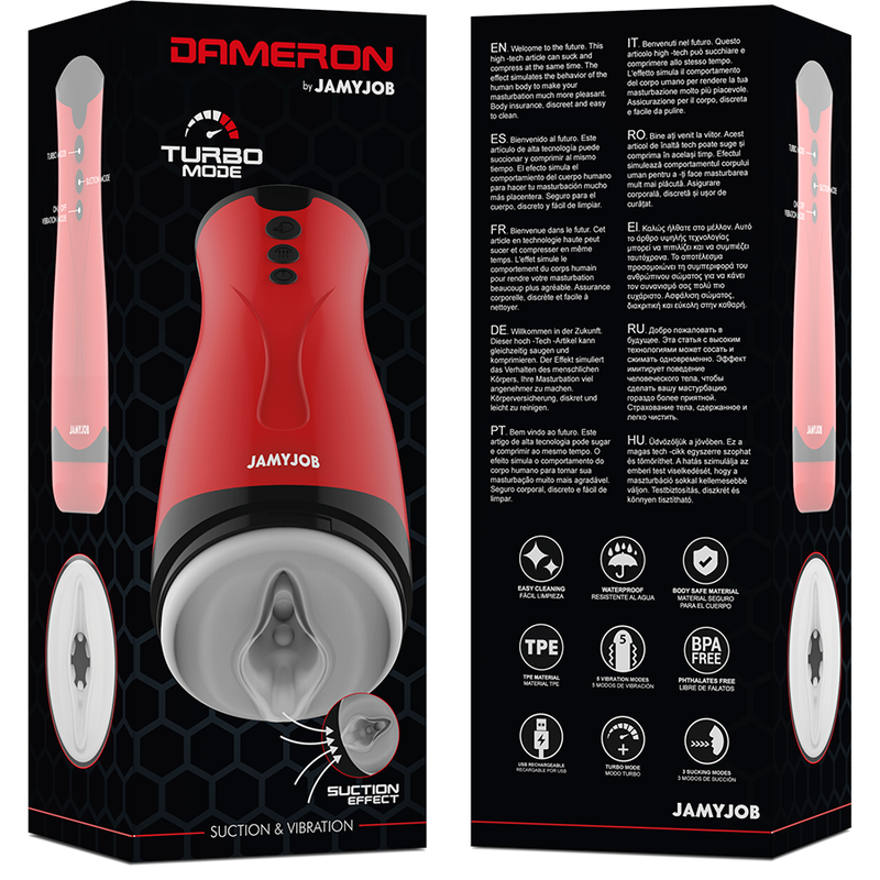 Jamyjob Dameron Suction And Vibration Masturbator