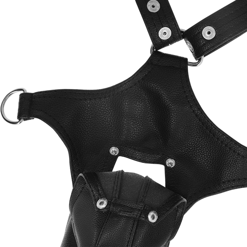 Fetish Submissive Attitude Mens V-Shaped Eco-Leather Harness